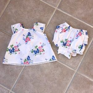 Janie and Jack baby girls dress and bloomers